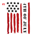 Red, White & Blue Decals