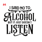 Alcohol Inspired Decals