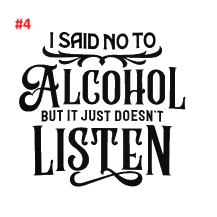 Alcohol Inspired Decals