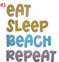 Beach Themed decals