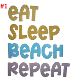 Beach Themed decals