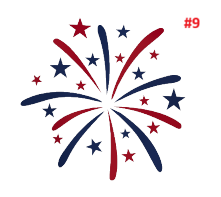 Red, White & Blue Decals