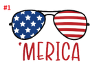 Red, White & Blue Decals